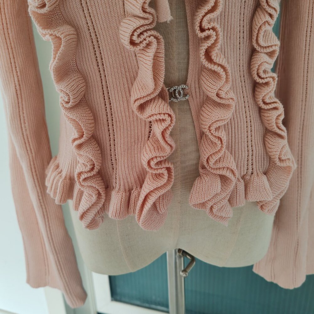 Chanel pink cardigan shirt - Picture 5 of 5